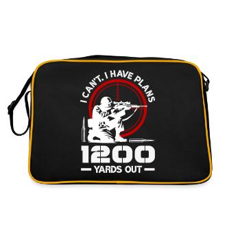 Cat Fat Fat Cat Humor Meme - Retro Bag - black/gold - Back