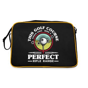 Cat Fat Fat Cat Humor Meme - Retro Bag - black/gold - Back