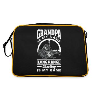 Cat Fat Fat Cat Humor Meme - Retro Bag - black/gold - Back