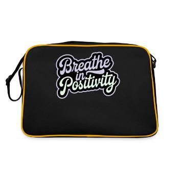 Positivity: Inspirational - Retro Bag - black/gold - Back