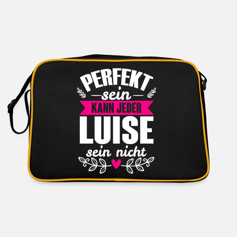 Luise - Perfekt Sein Kann Jeder Luise Sein Nicht Retro Tasche