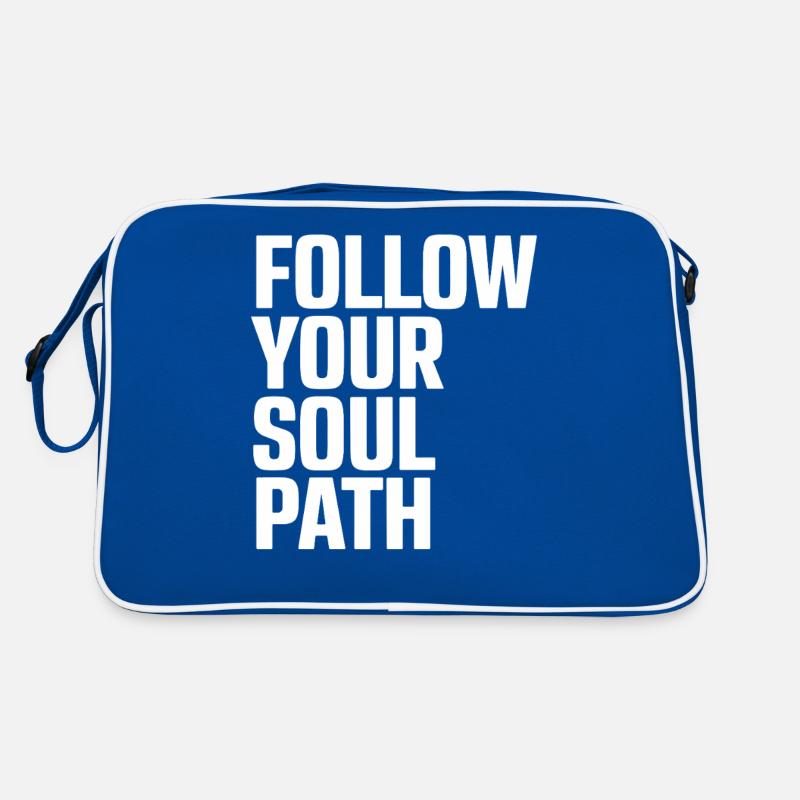Follow Your Soul Path Inspirational Retro Bag
