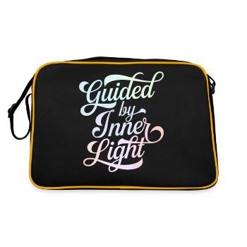 Guidé par la lumière intérieure Inspirant - Sac Retro - noir/or - Dos
