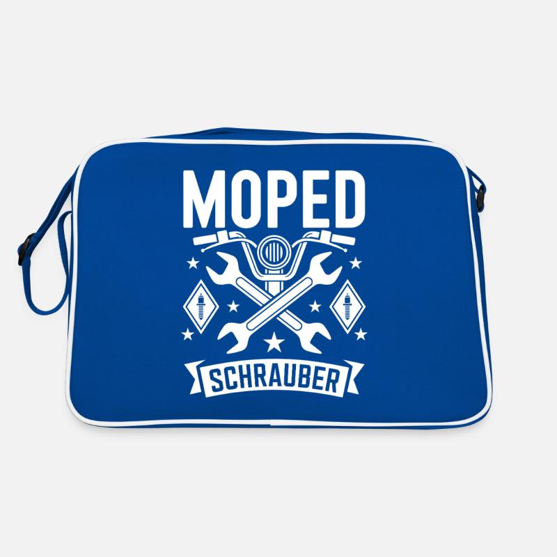 Moped Mechanic Workshop Moped Driver Retro Bag