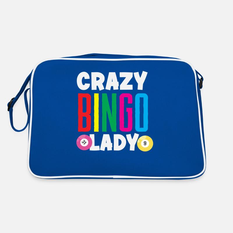 Crazy Bingo Lady Perfekter Spaß Retro Tasche