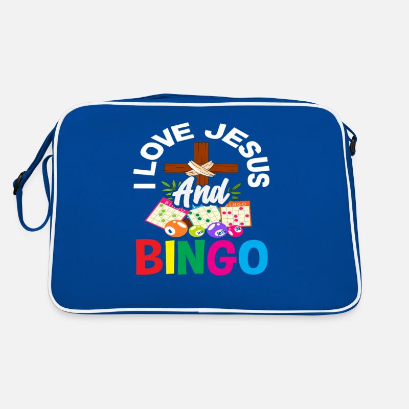 J’aime Jésus et les fans de bingo Sac Retro