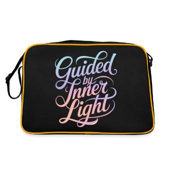 Guidé par la lumière intérieure : inspirant - Sac Retro - noir/or - Dos