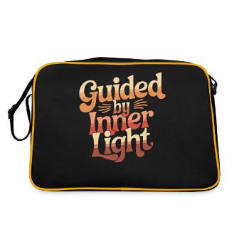 Guidé par la lumière intérieure inspirante - Sac Retro - noir/or - Dos