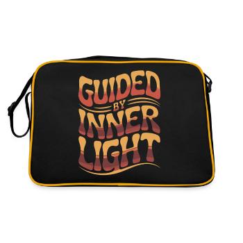 Guidés par la lumière intérieure inspirant - Sac Retro - noir/or - Dos