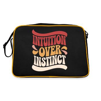 L’intuition plutôt que l’instinct Inspirant - Sac Retro - noir/or - Dos