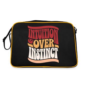 L’intuition au lieu des inspirations instinctives - Sac Retro - noir/or - Dos