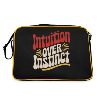 L’intuition plutôt que l’instinct Inspirant - Sac Retro - noir/or - Dos