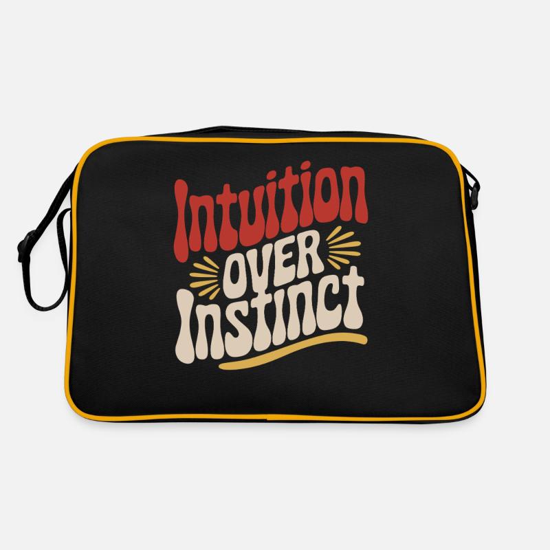 L’intuition plutôt que l’instinct Inspirant Sac Retro