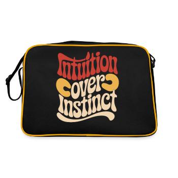 L’intuition plutôt que l’instinct Inspirant - Sac Retro - noir/or - Dos