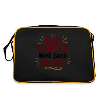 Les mauvais choix font les bonnes histoires - Sac Retro - noir/or - Dos