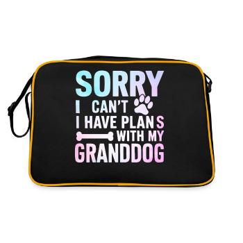 Cadeaux de grand-mère pour chien - Sac Retro - noir/or - Dos