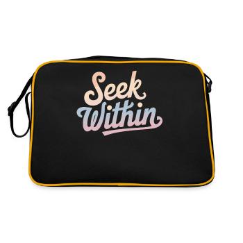 Inspirer la spiritualité : chercher à l’intérieur - Sac Retro - noir/or - Dos