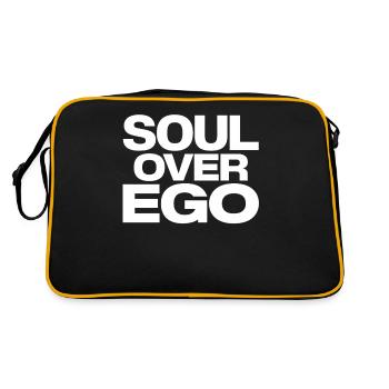 Spirituality Quote Soul Over Ego - Retro Bag - black/gold - Back