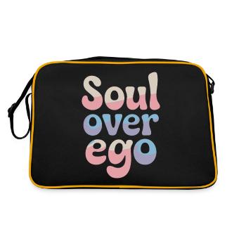 Citation sur la spiritualité de l’âme sur l’ego - Sac Retro - noir/or - Dos