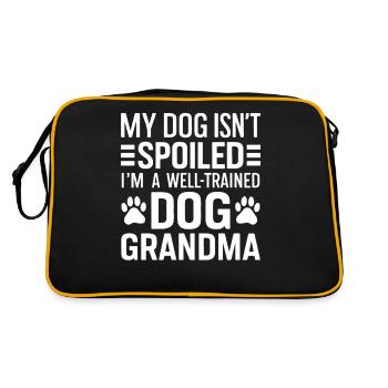 Cadeaux de grand-mère pour chien - Sac Retro - noir/or - Dos