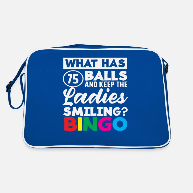 Bingo 75 balls and a smile Retro Bag