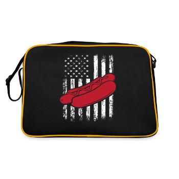 Hot Dog Lover American Scene - Retro Bag - black/gold - Back
