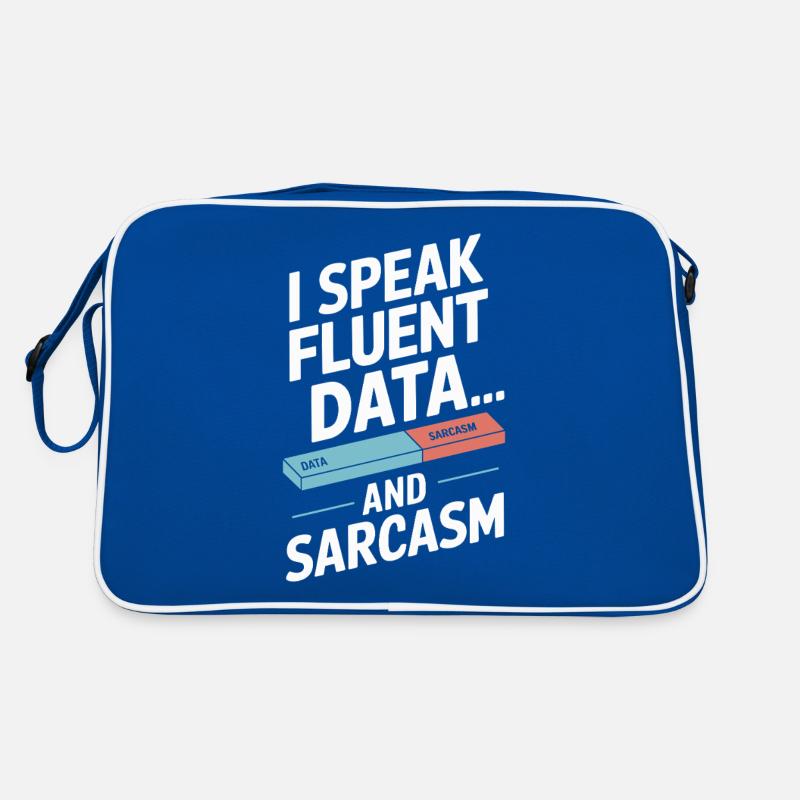 Ich Spreche Fließend Daten Und Sarkasmus Retro Tasche