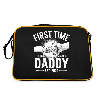 First time dad since 2025 - Retro Bag - black/gold - Back