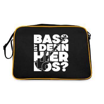 Il y a de l’achigan ici ? - Conception musicale amusante - Sac Retro - noir/or - Dos