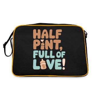 Half a year full of love Half a year Birthday - Retro Bag - black/gold - Back