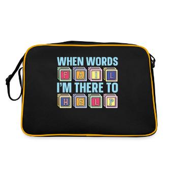 Orthophonie quand les mots ne suffisent pas Orthophonie - Sac Retro - noir/or - Dos