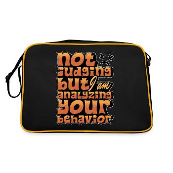 Le thérapeute comportemental ne juge pas, mais le thérapeute ABA - Sac Retro - noir/or - Dos