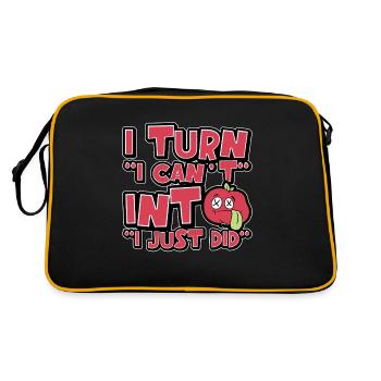 Behavioral Therapist I Turn I Can't Into Therapist - Retro Bag - black/gold - Back