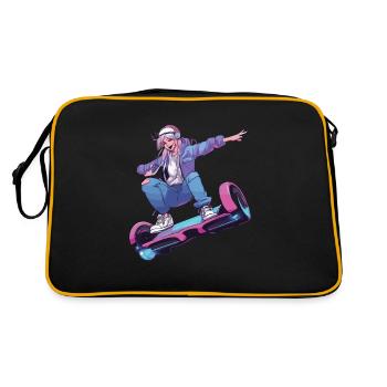 Life is better when you're hoverboard - Retro Bag - black/gold - Back