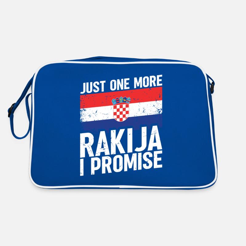 Nur Noch Ein Rakija Verspreche Ich Retro Tasche