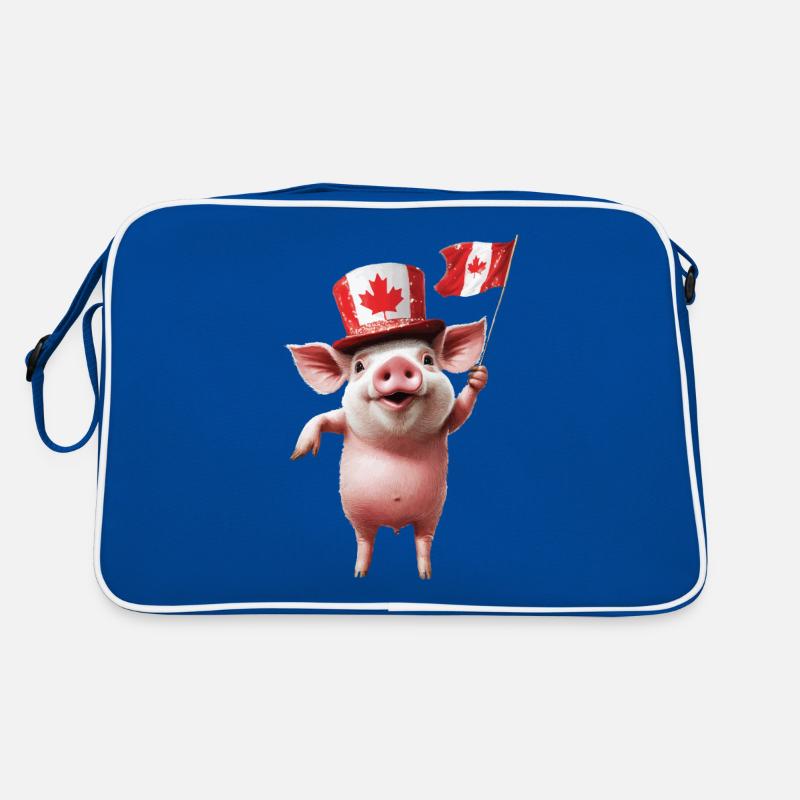 Schwein Retro Tasche