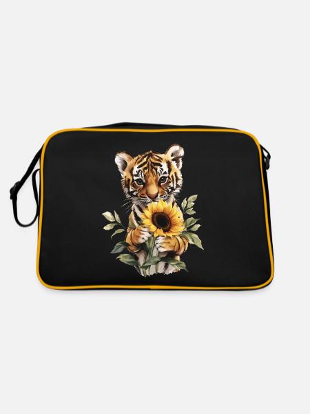 Gepard - Retro Tasche - Schwarz/Gold