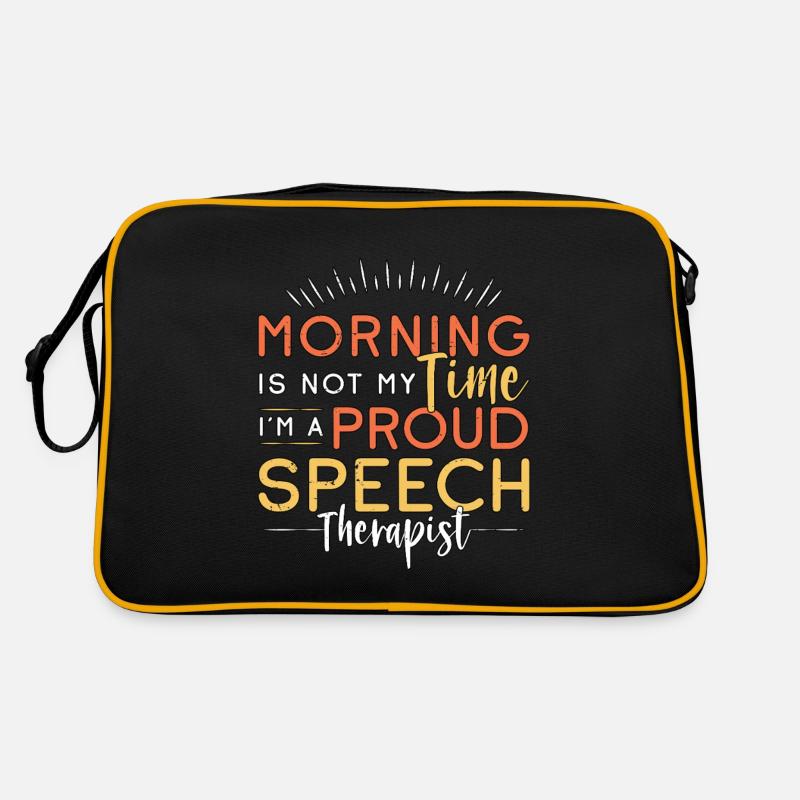Speech Therapy Morning Is Not My Speech Pathology Retro Tasche