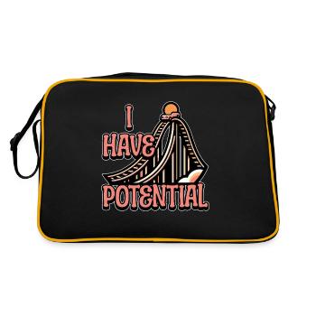 STEM Teacher I Have Potential Engineering Educator - Retro Bag - black/gold - Back
