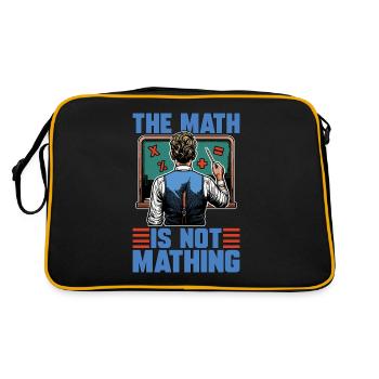 STEM Teacher The Math Is Not Mathing Engineering - Retro Bag - black/gold - Back
