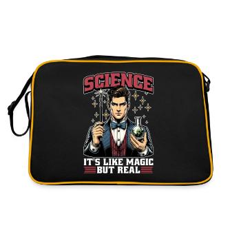 STEM Teacher Science It's Like Magic STEM Educator - Retro Bag - black/gold - Back