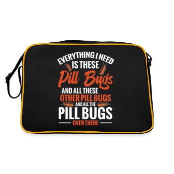 All I need are these pill mistakes - Retro Bag - black/gold - Back