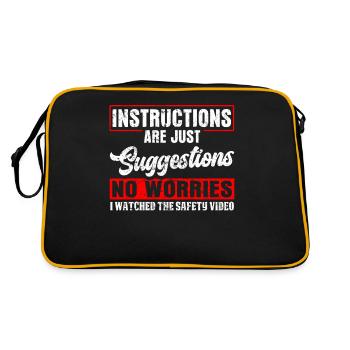 I've seen the safety video - Retro Bag - black/gold - Back