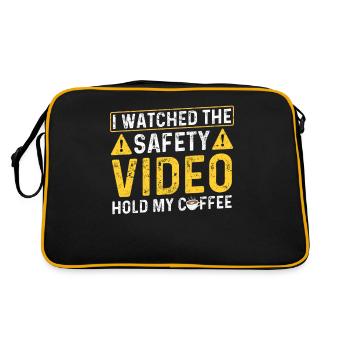 I've seen the safety video - Retro Bag - black/gold - Back