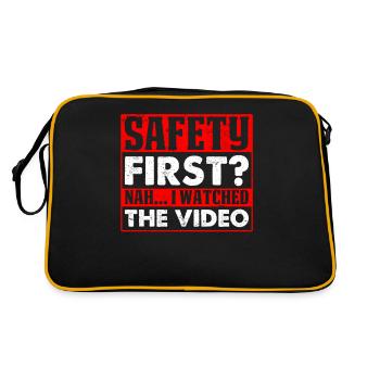 I've seen the safety video - Retro Bag - black/gold - Back