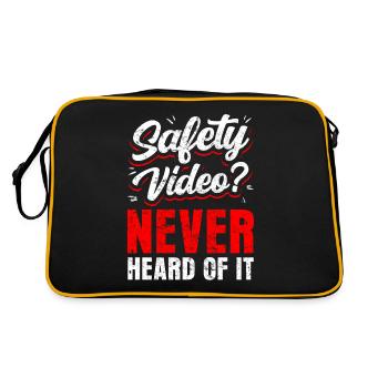 I've seen the safety video - Retro Bag - black/gold - Back