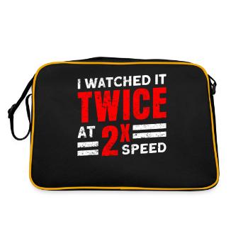 I've seen the safety video - Retro Bag - black/gold - Back