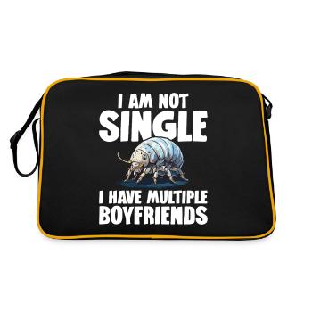 I'm not single I have several friends - Retro Bag - black/gold - Back