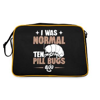 J’étais normal il y a dix pilules - Sac Retro - noir/or - Dos