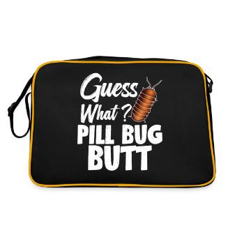 Guess what? Pill Bug Butt - Retro Bag - black/gold - Back